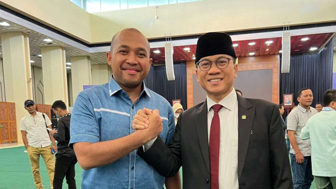  Ketua BM PAN Sumut Mora Harahap dan Yandri Susanto