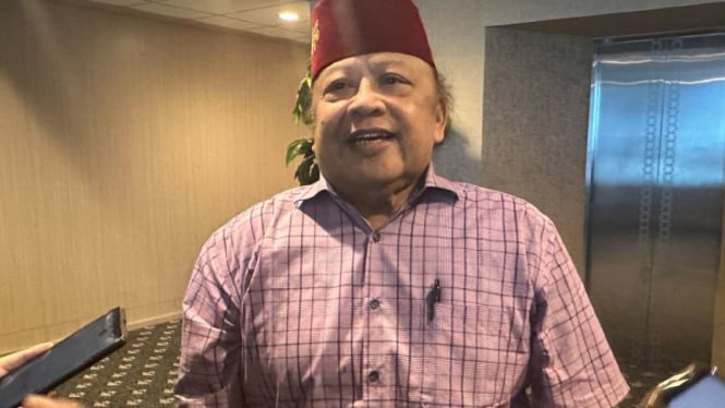 Mantan politikus Partai Kebangkitan Bangsa Muhammad A. S. Hikam saat memberikan keterangan pers di kawasan Cilandak, Jakarta, Rabu, 21 Agustus 2024.