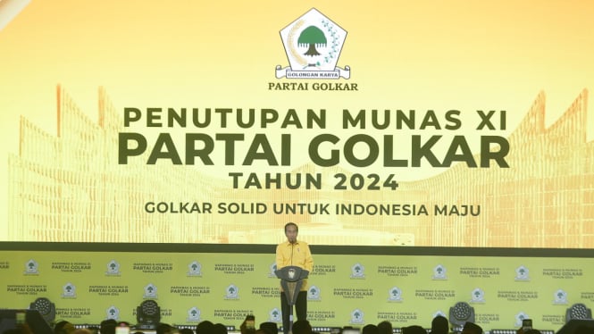 Presiden Jokowi Hadiri Penutupan Munas XI Partai Golkar