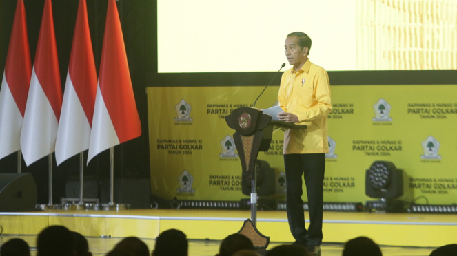 Jokowi Hadiri Penutupan Munas XI Partai Golkar