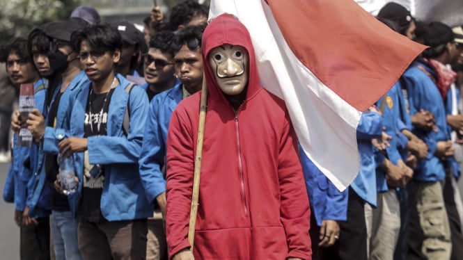 Demo Darurat Indonesia di Depan DPR RI