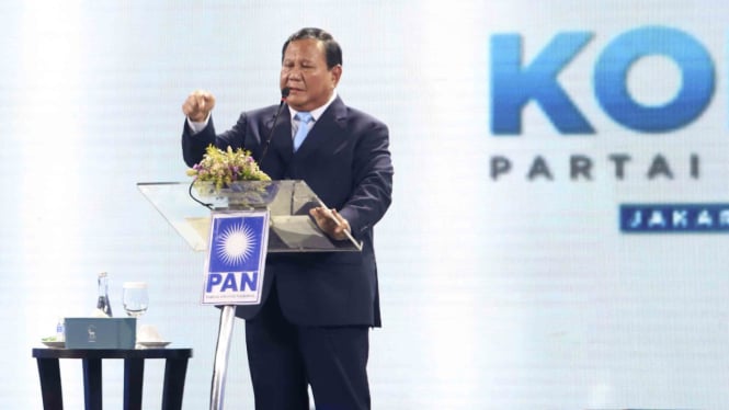 Prabowo Subianto Hadiri Penutupan Kongres ke-VI PAN