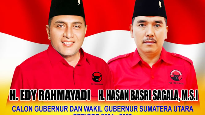 Bacalon Gubernur dan Wakil Gubernur Sumut, Edy Rahmayadi - Hasan Basri Sagala.(istimewa/VIVA)