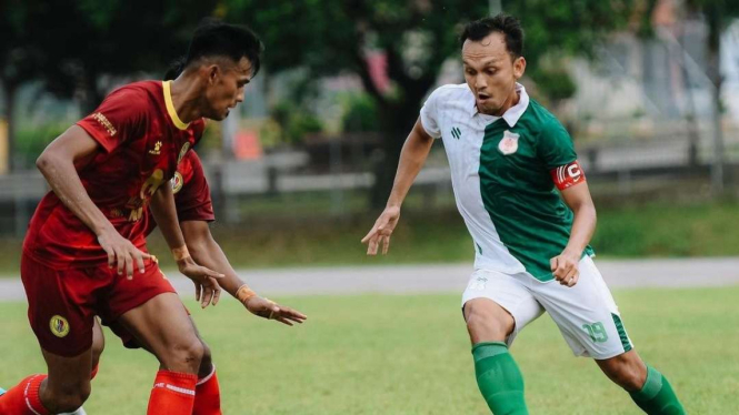 PSMS Medan saat menghadapi Negeri Sembilan FC