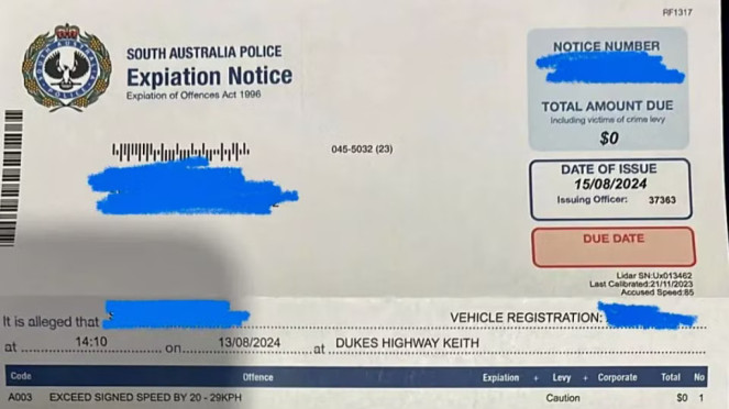 Pengendara ditilang nol rupiah di Australia