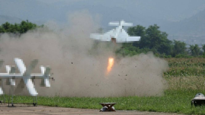 VIVA Militer: Drone bunuh diri militer Korea Utara