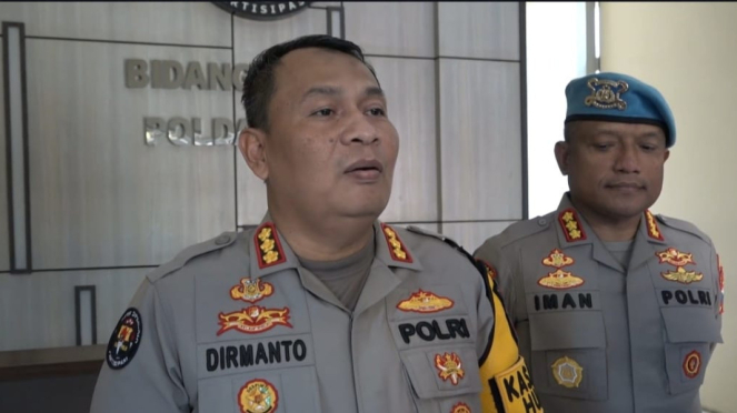 Kabid Humas Polda Jatim Kombes Pol Dirmanto di Markas Polda Jatim di Surabaya.