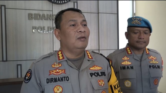 Kabid Humas Polda Jatim Kombes Pol Dirmanto di Markas Polda Jatim di Surabaya.