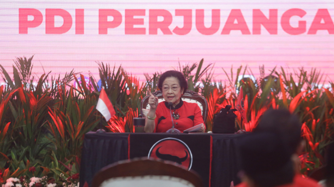 Ketum PDI Megawati Soekarnoputri Umumkan Bakal Cakada