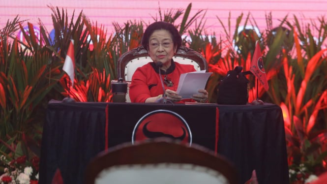 Ketum PDI Megawati Soekarnoputri Umumkan Bakal Cakada