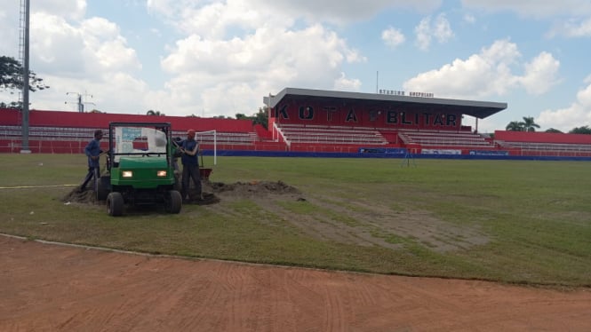 Kondisi Stadion Soepriadi, Kota Blitar. 