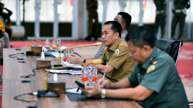 Rapat Persiapan Pelaksanaan PON XXI Aceh - Sumut Tahun 2024 di Aula Tengku Rizal Nurdin, Kota Medan.(dok Pemprov Sumut)