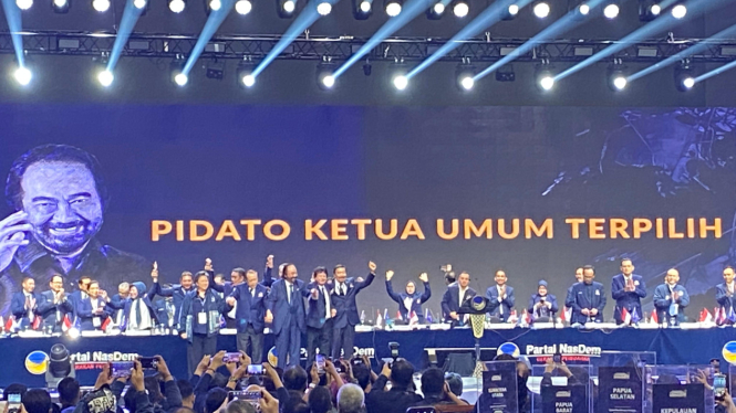 Surya Paloh kembali menjadi ketua umum Partai NasDem di Kongres ke III