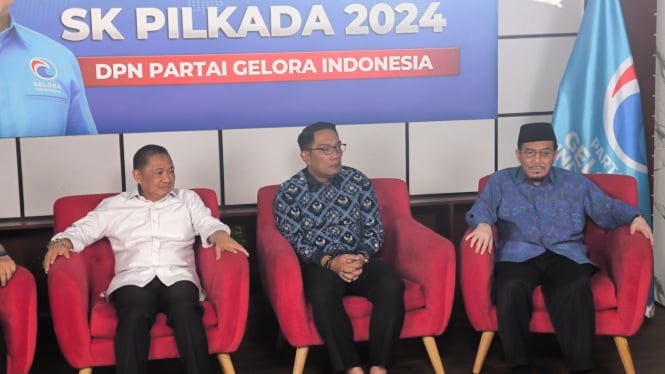 Bakal cagub-cawagub Jakarta, Ridwan Kamil dan Suswono mendapatkan dukungan dari Partai Gelora untuk maju di Pilkada Jakarta 2024