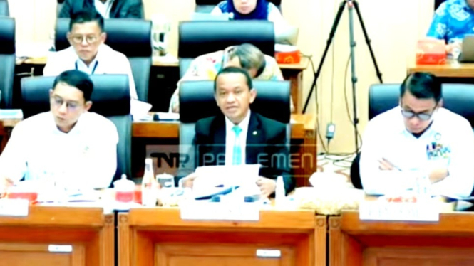 [dok. Menteri Energi dan Sumber Daya Mineral (ESDM), Bahlil Lahadalia, dalam rapat kerja bersama Komisi VII DPR RI, Selasa, 27 Agustus 2024]