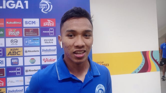 Gelandang muda Arema FC, Arkhan Fikri (foto: Dede Idrus) 