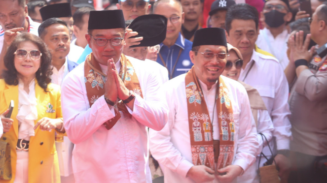 Ridwan Kamil-Suswono Daftar Cagub Wagub di KPU DKI Jakarta
