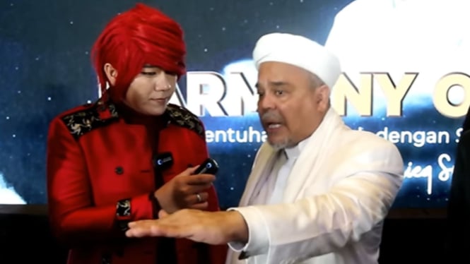 Marcel Radhival (Pesulap Merah) dan Habib Rizieq Shihab