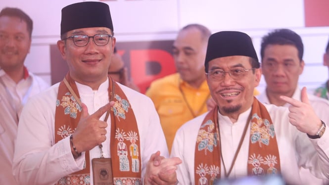 Ridwan Kamil-Suswono Daftar Cagub Wagub di KPU DKI Jakarta