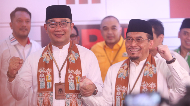 Ridwan Kamil-Suswono Daftar Cagub Wagub di KPU DKI Jakarta