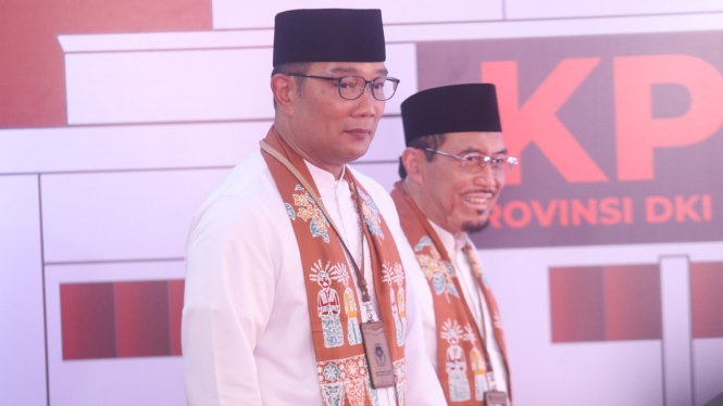 Ridwan Kamil-Suswono Daftar Cagub Wagub di KPU DKI Jakarta