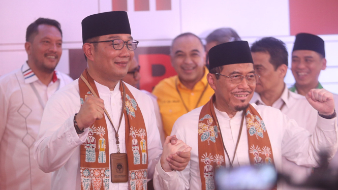 Ridwan Kamil-Suswono Daftar Cagub Wagub di KPU DKI Jakarta