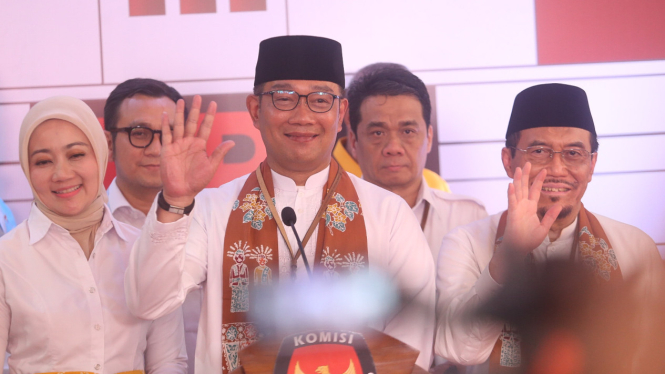 Ridwan Kamil-Suswono Daftar Cagub Wagub di KPU DKI Jakarta