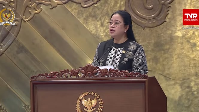 Ketua DPR RI Puan Maharani memimpin rapat paripurna khusus, Kamis, 29 Agustus 2024 di Gedung Nusantara II, Kompleks Parlemen Senayan, Jakarta Pusat (sumber: tangkapan layar tv parlemen)