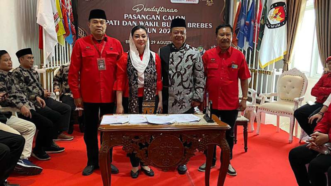 Paramitha Widya Kusuma dan Wurja Maju Pilkada Kabupaten Brebes 2024