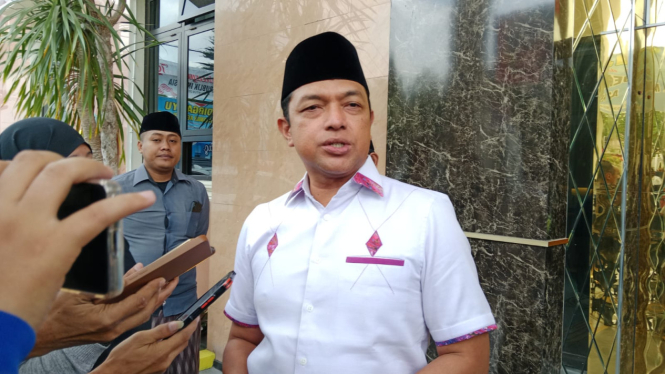 KH Zahrul Azhar Asad atau Gus Hans calon wakil gubernur Jatim. 