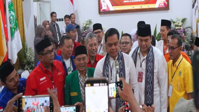 Bakal calon Bupati dan Wakil Bupati Jepara Witiarso Utomo dan Ibnu Hajar.