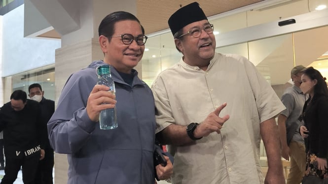 Bakal cagub-cawagub Jakarta, Pramono Anung dan Rano Karno tiba di RS Tarakan jelang pemeriksaan tes kesehatan, Jumat, 30 Agustus 2024