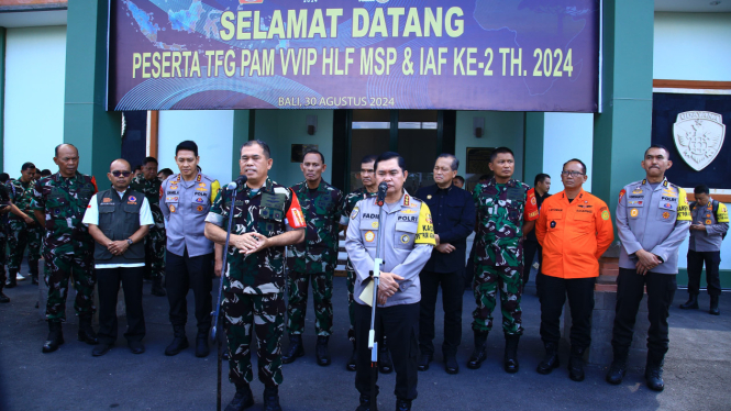 TNI-Polri menggelar TFG pengamanan IAF dan HLF MSP di Bali