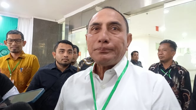 Bacalon Gubernur dan Wakil Gubernur Sumut, Edy Rahmayadi jalani pemeriksaan kesehatan di RSUP H Adam Malik, Kota Medan.(B.S.Putra/VIVA)