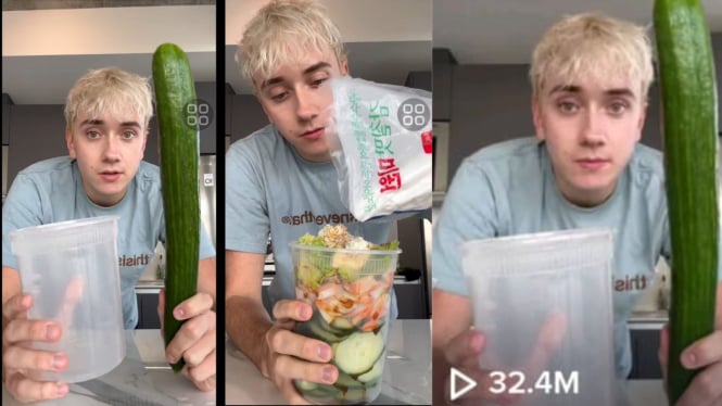 Viral di TikTok! Resep Salad Timun Ala Logan