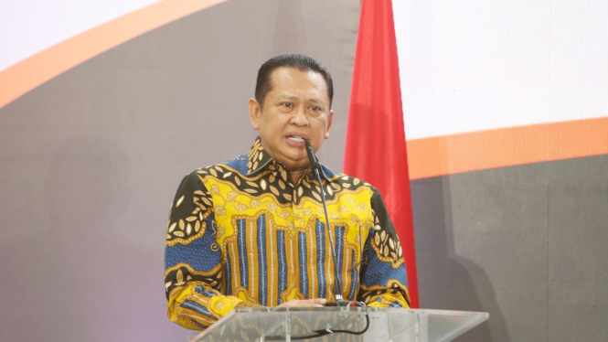 Ketua MPR RI Bambang Soesatyo di acara Future of Indonesia Dialogue di Jakarta