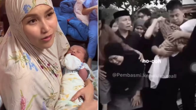 Isak tangis warnai pemakaman keponakan Ayu Ting Ting