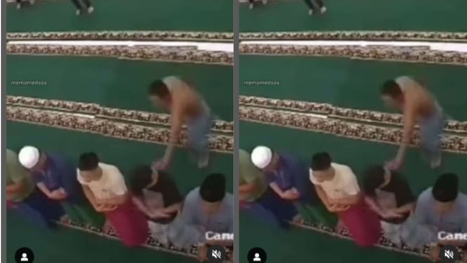 Vital Pria Tanpa Baju Serang Remaja Saat Sholat Maghrib di Masjid