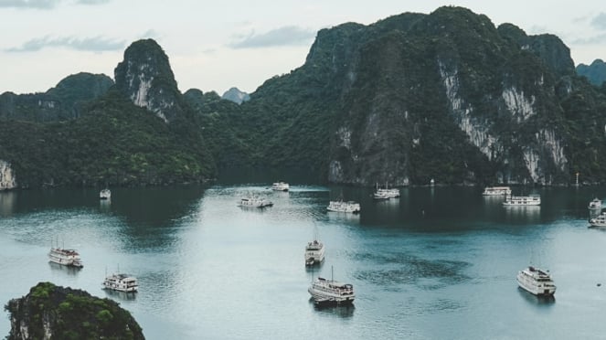 The Trang An, Vietnam.