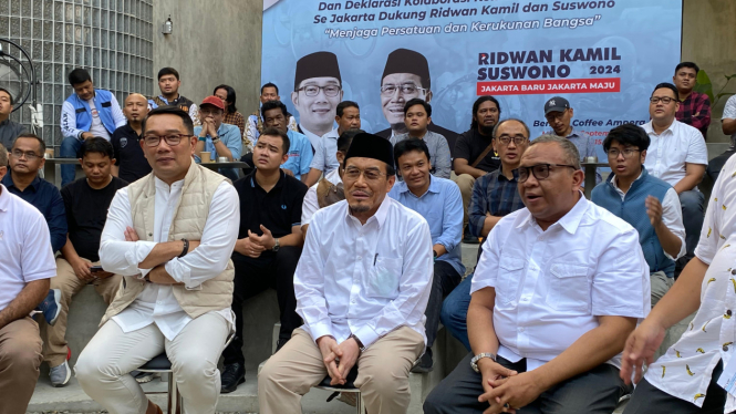 Pasangan Ridwan Kamil-Suswono resmi mendapat dukungan dari Relawan Pendukung Prabowo-Gibran