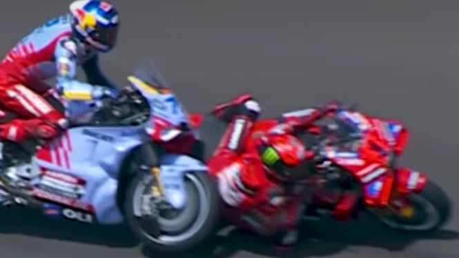 Alex Marquez vs Francesco Bagnaia di MotoGP Aragon 2024