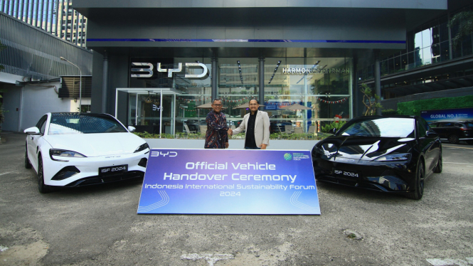 Mobil listrik BYD di ISF 2024