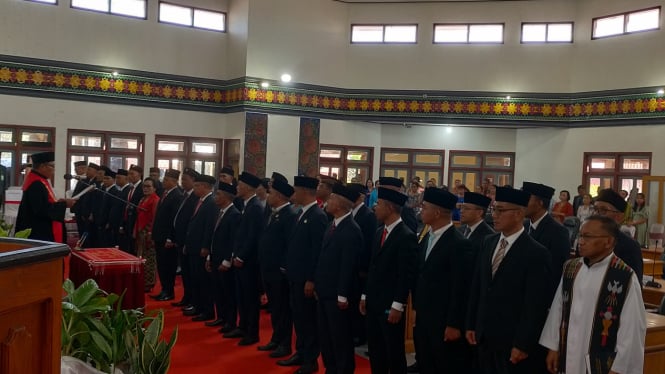 Pelantikan Anggota DPRD Kabupaten Manggarai NTT 2024-2029