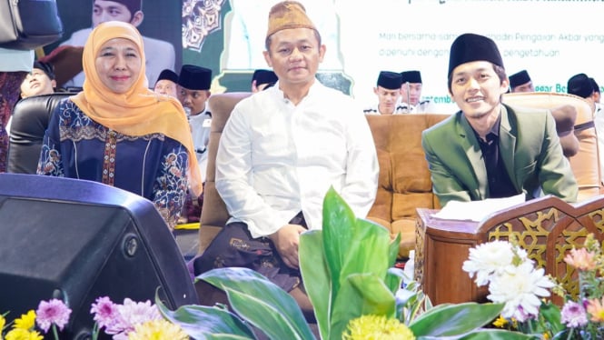 Bakal calon gubernur Jatim Khofifah Indar Parawansa di acara Maulid 