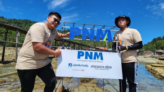 PNM Peduli dan JASINDO melakukan penanaman 2.000 pohon Mangrove di Desa Pasir