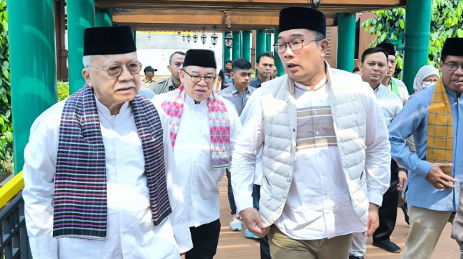 Fauzi Bowo dan Ridwan Kamil di Setu Babakan