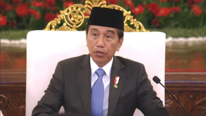 Presiden Jokowi di Istana Negara