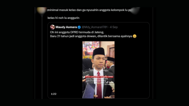 Cuitan rekan satu kampus Muhammad Rizqi Iskandar Muda