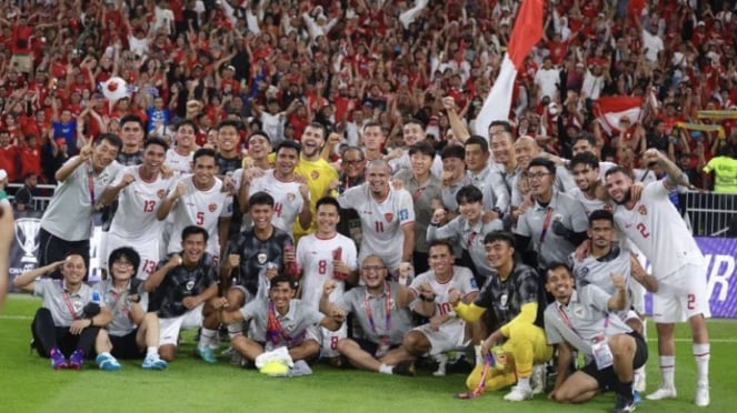 Timnas Indonesia setelah pertandingan lawan Arab Saudi