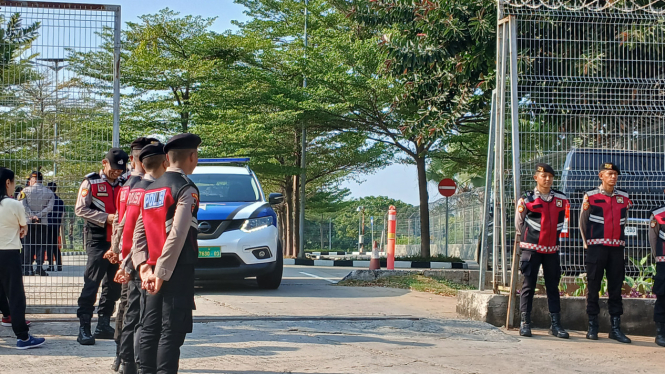 Pengamanan di Gedung VIP Terminal 3 Bandara Soetta.